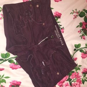 Dark purple shorts